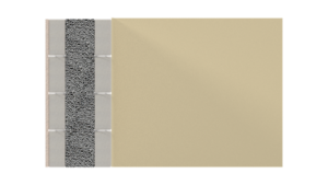 External wall showing KORE Fill Cavity Wall Insulation to calculate U-value