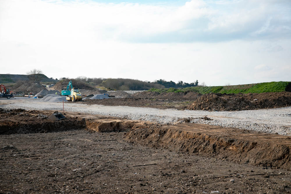 Ground being prepared for the KORE Insulated Foundation System