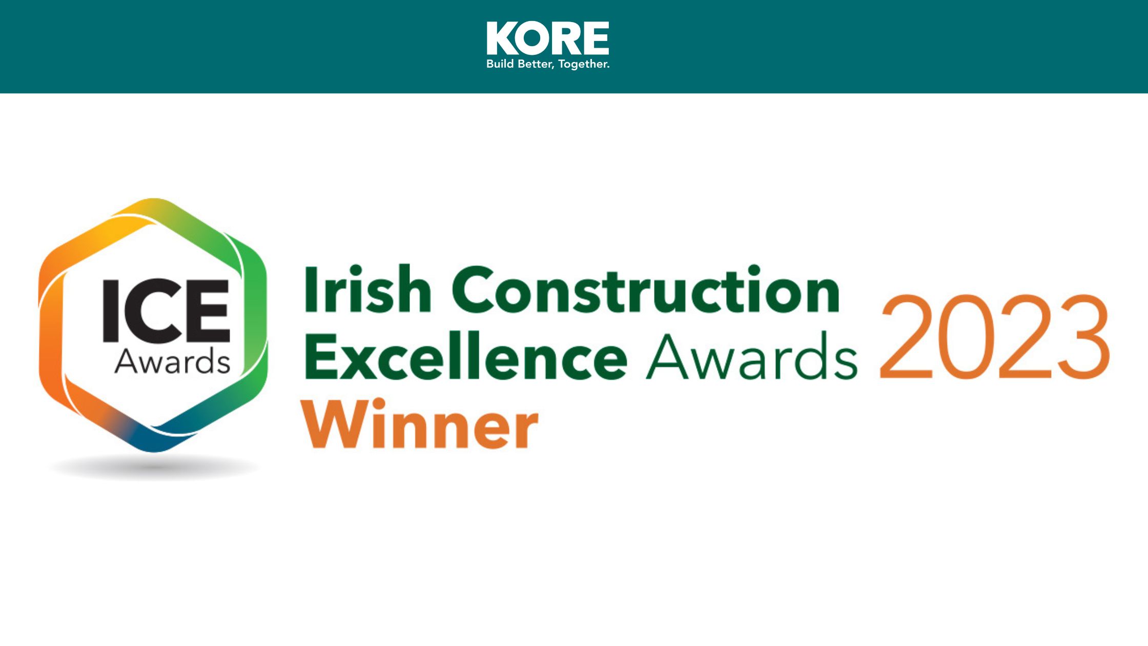 Irish Construction Excellence Awards Logo for 2023 Winners