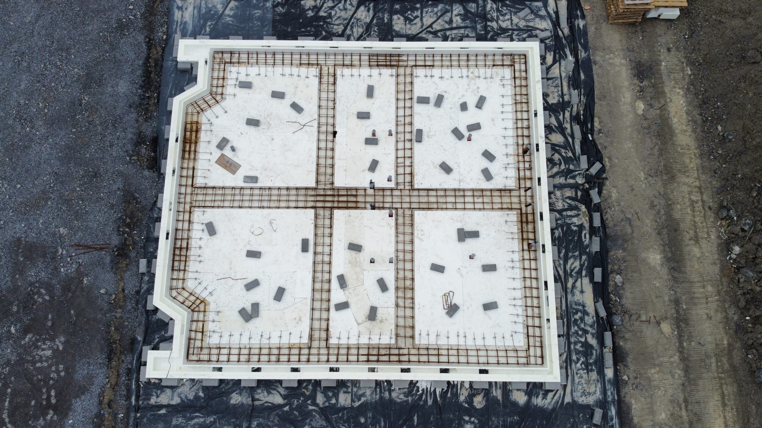 KORE's Insulated foundation system bases installed